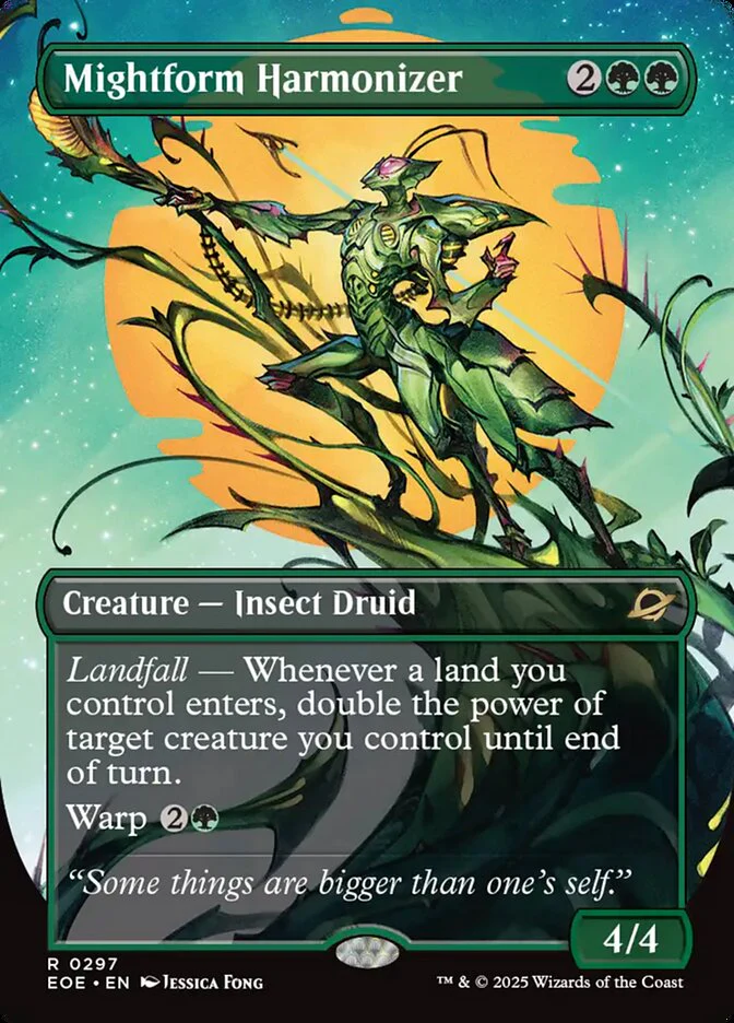 Mightform Harmonizer (297) - [Foil, Borderless] Edge of Eternities (EOE)