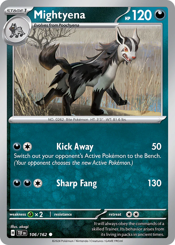 Mightyena (106/162) - Temporal Forces (TEF)