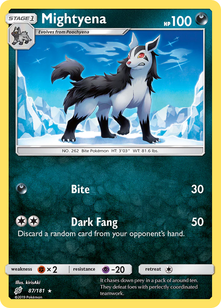 Mightyena (87/181) - [Reverse Holo] Team Up (TEU)
