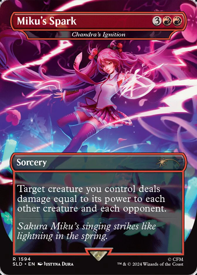 Miku's Spark - Chandra's Ignition - [Borderless] Secret Lair Drop (SLD)