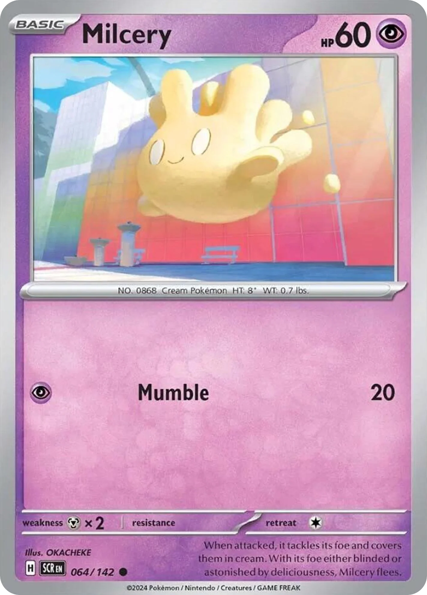 Milcery (64/142) - [Reverse Holo] Stellar Crown (SCR)