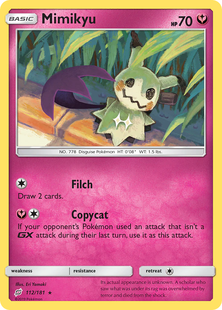 Mimikyu (112/181) - [Reverse Holo] Team Up (TEU)