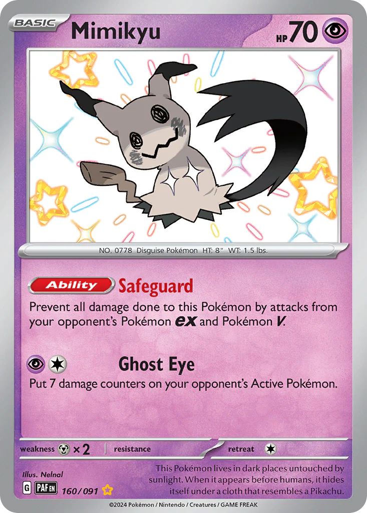 Mimikyu (160/91) - [Shiny Holo] Paldean Fates (PAF)