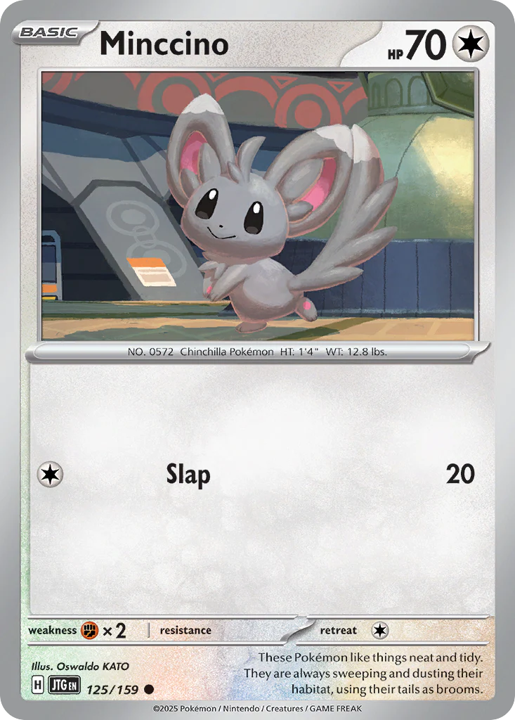 Minccino (125/159) - [Reverse Holo] Journey Together (JTG)