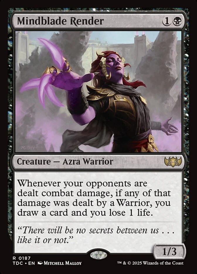 Mindblade Render - Tarkir: Dragonstorm Commander (TDC)