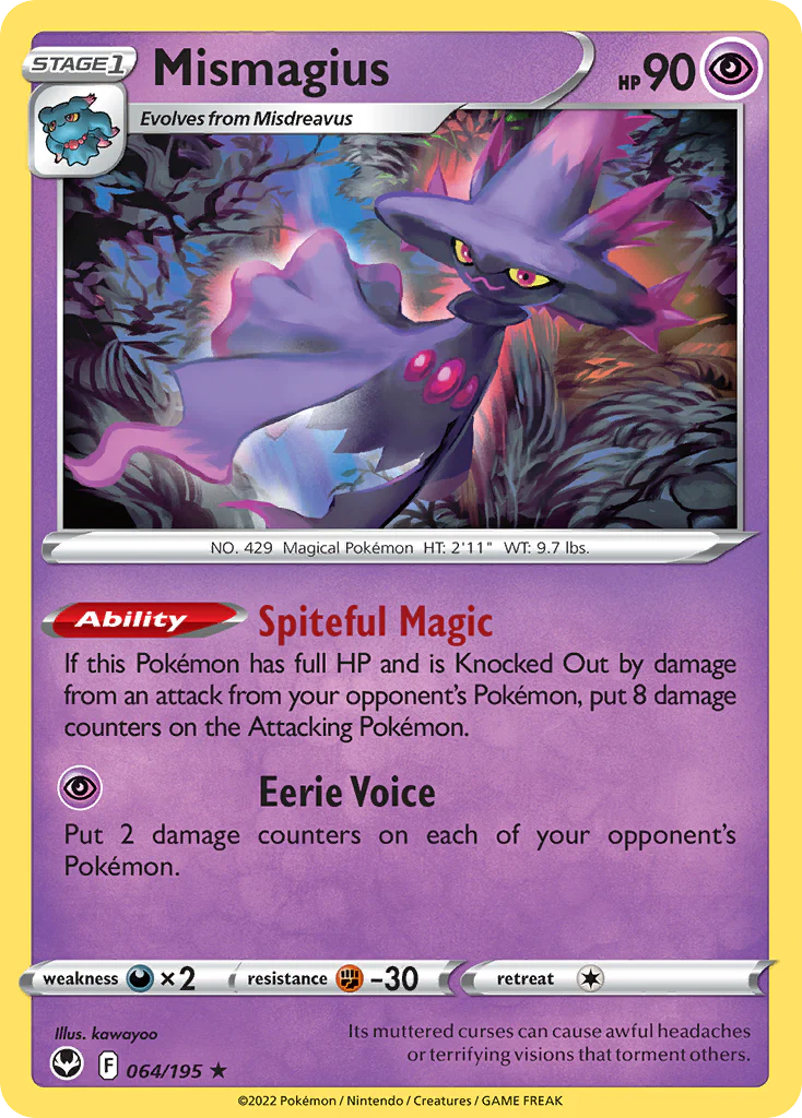 Mismagius (64/195) - Silver Tempest (SIT)