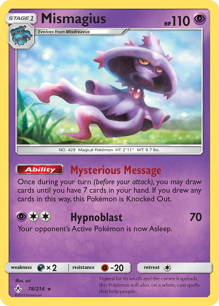 Mismagius (78/214) - Unbroken Bonds (UNB)