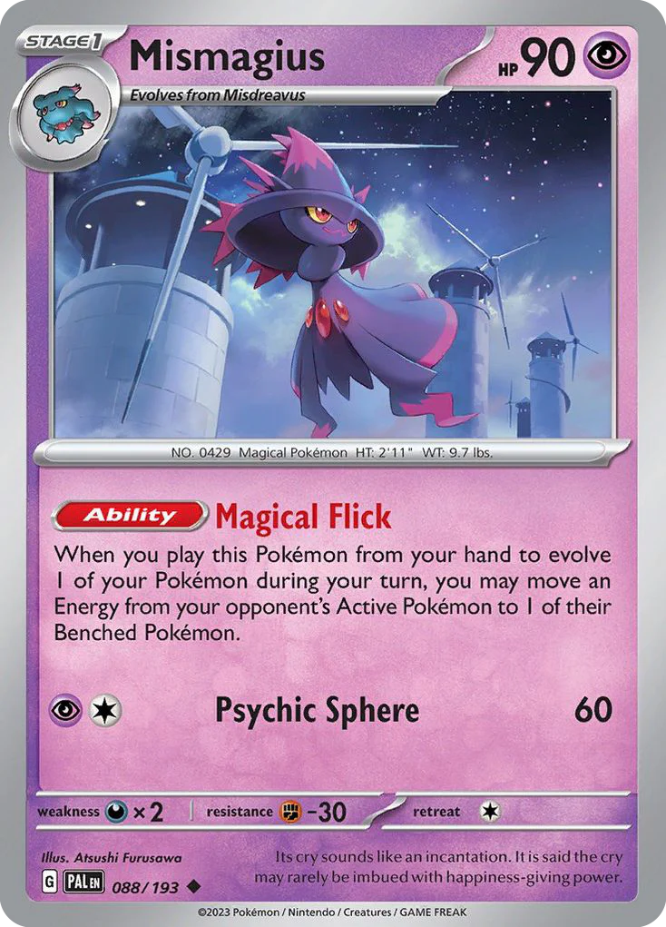 Mismagius (88/193) - [Reverse Holo] Paldea Evolved (PAL)