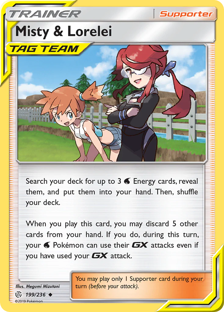 Misty & Lorelei (199/236) - [Reverse Holo] Cosmic Eclipse (CEC)