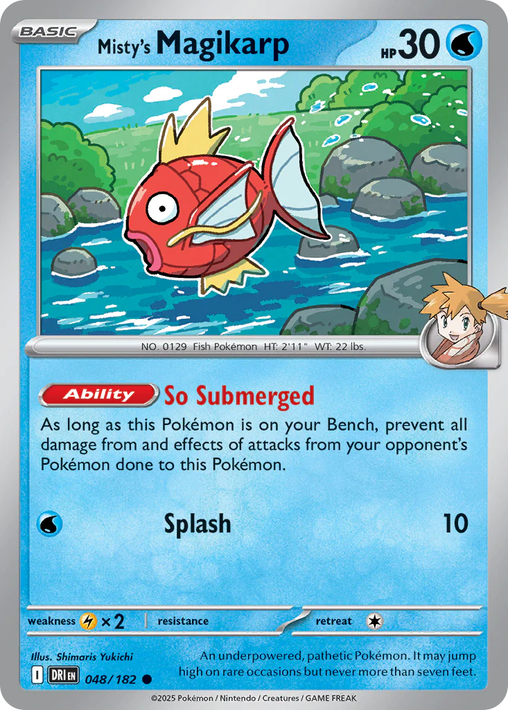 Misty's Magikarp (48/182) - [Reverse Holo] Destined Rivals (DRI)