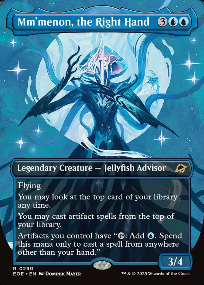 Mm'menon, the Right Hand (290) - [Borderless] Edge of Eternities (EOE)