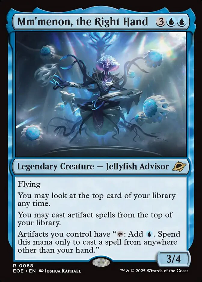 Mm'menon, the Right Hand (68) - [Foil] Edge of Eternities (EOE)