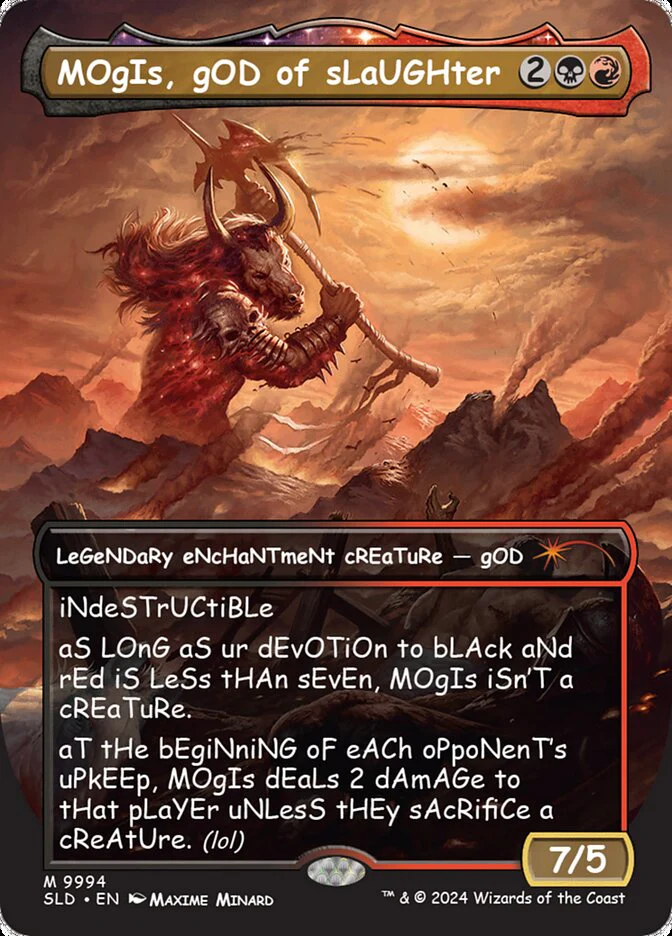 Mogis, God of Slaughter (9994) - [Borderless] Secret Lair Drop (SLD)