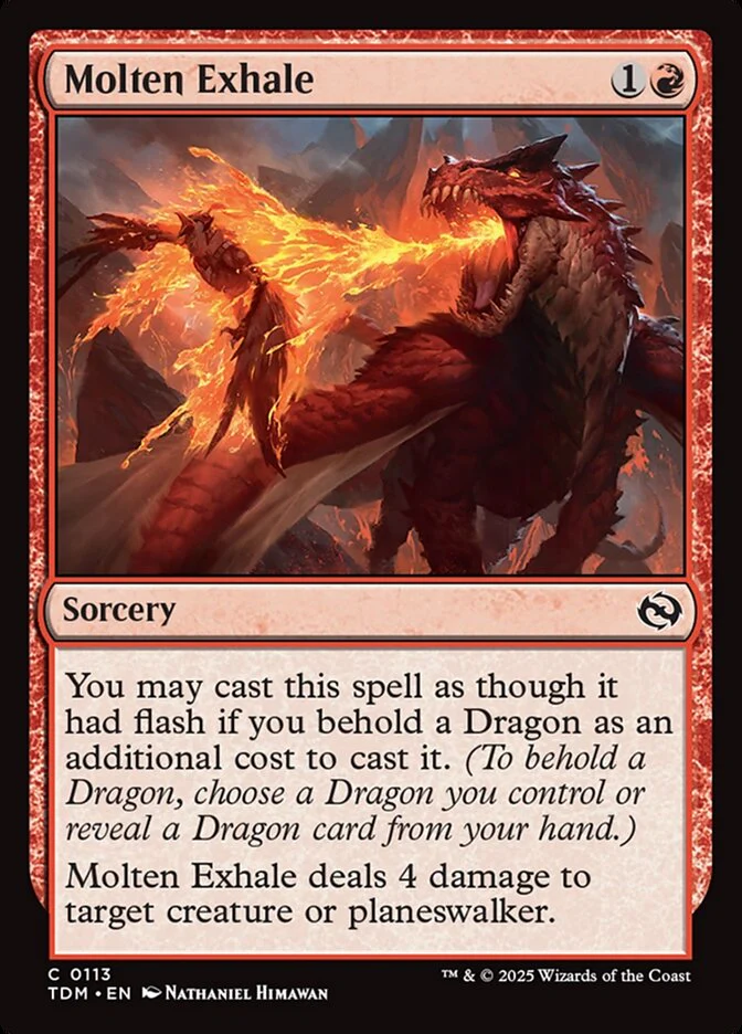 Molten Exhale (113) - [Foil] Tarkir: Dragonstorm (TDM)