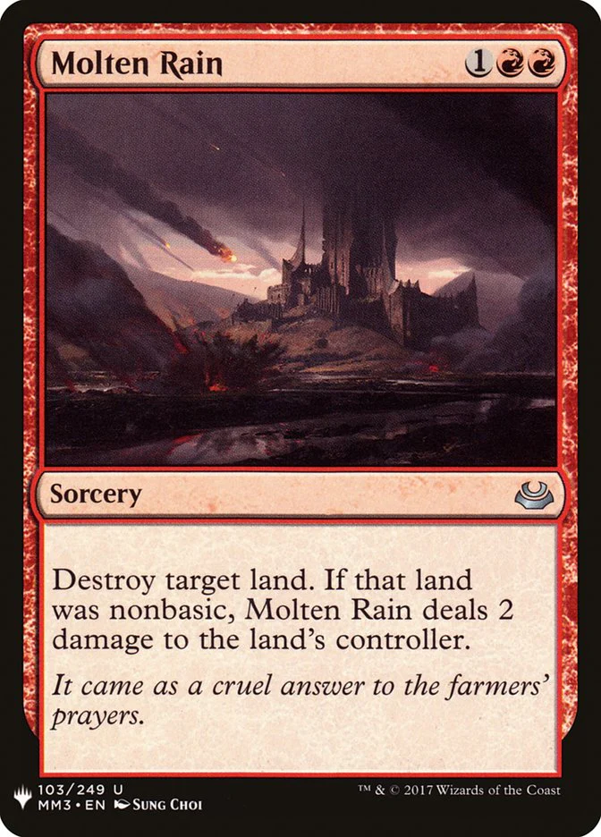 Molten Rain - The List (PLST)