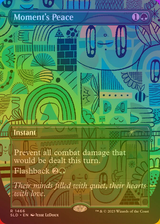 Moment's Peace (1466‚òÖ) - [Foil, Borderless] Secret Lair Drop (SLD)