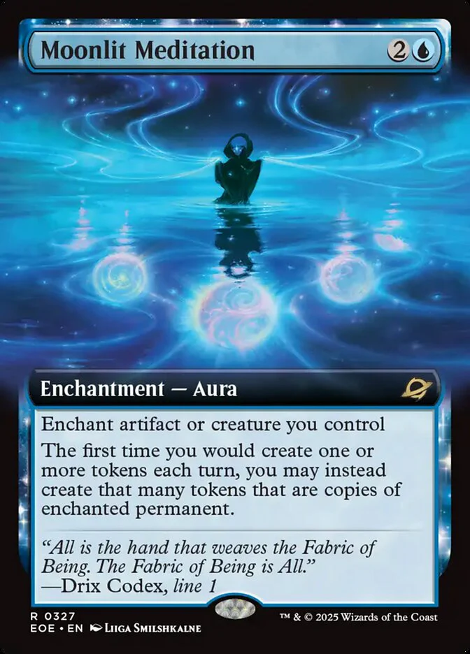 Moonlit Meditation (327) - [Foil, Extended Art] Edge of Eternities (EOE)