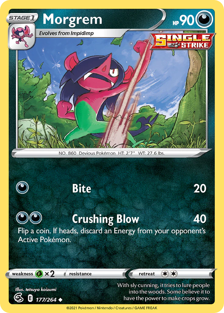 Morgrem (177/264) - [Reverse Holo] Fusion Strike (FST)