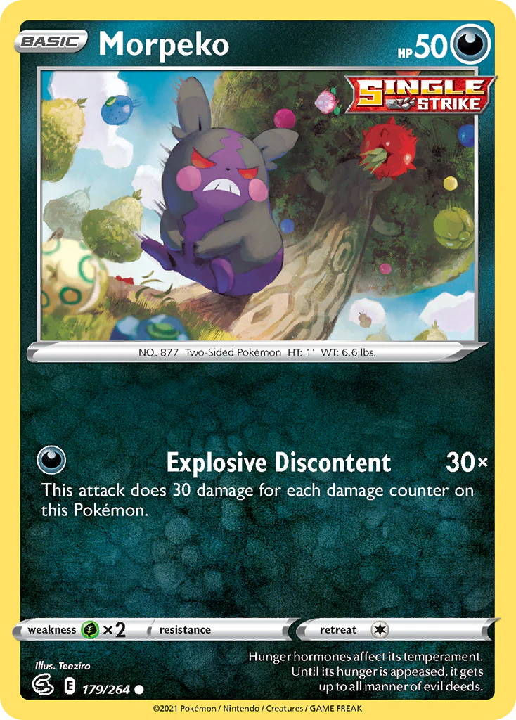 Morpeko (179/264) - [Reverse Holo] Fusion Strike (FST)