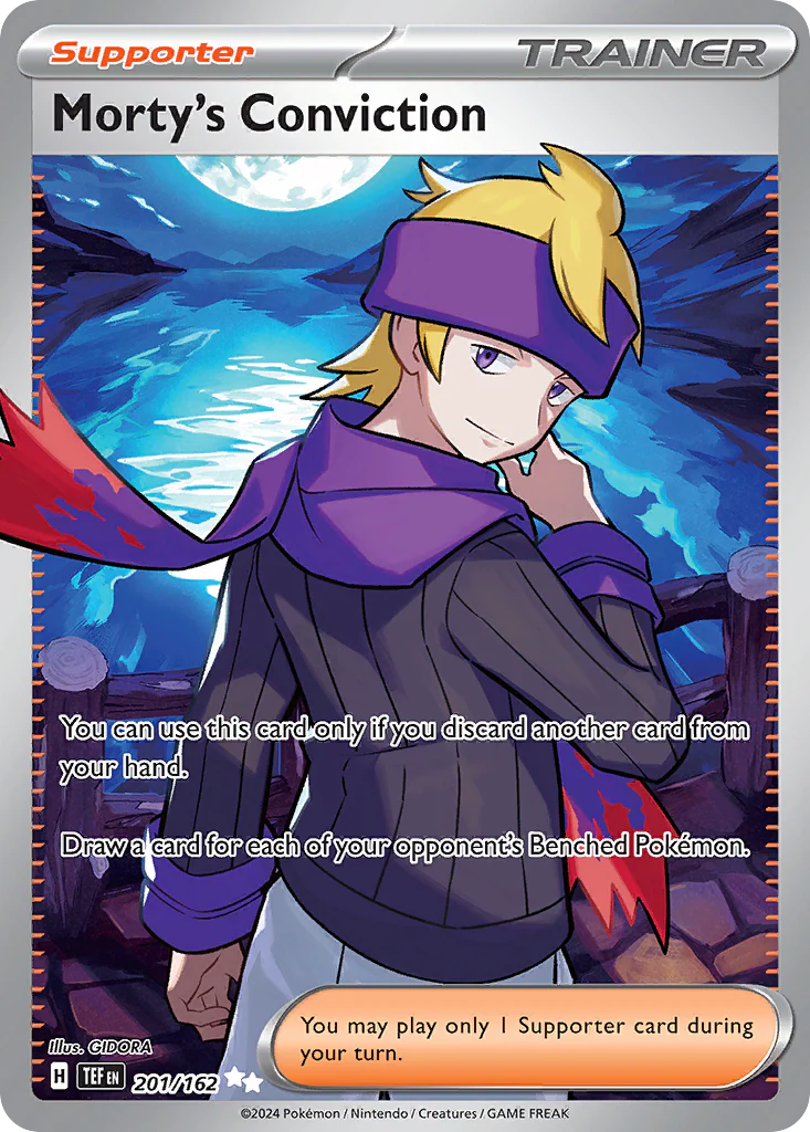 Morty's Conviction (201/162) - [Full Art] Temporal Forces (TEF)