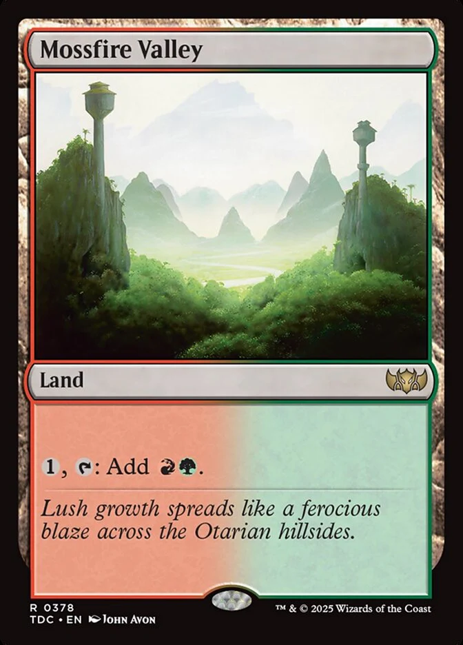 Mossfire Valley - Tarkir: Dragonstorm Commander (TDC)