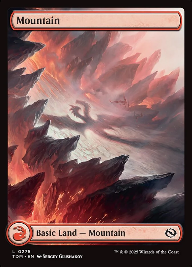 Mountain (275) - [Full Art] Tarkir: Dragonstorm (TDM)