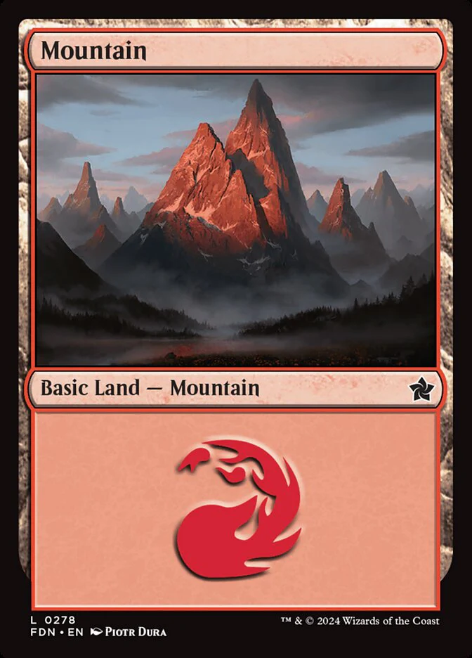 Mountain (278) - [Foil] Foundations (FDN)