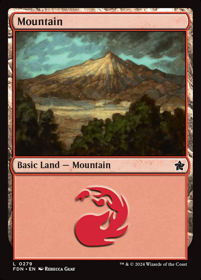 Mountain (279) - [Foil] Foundations (FDN)