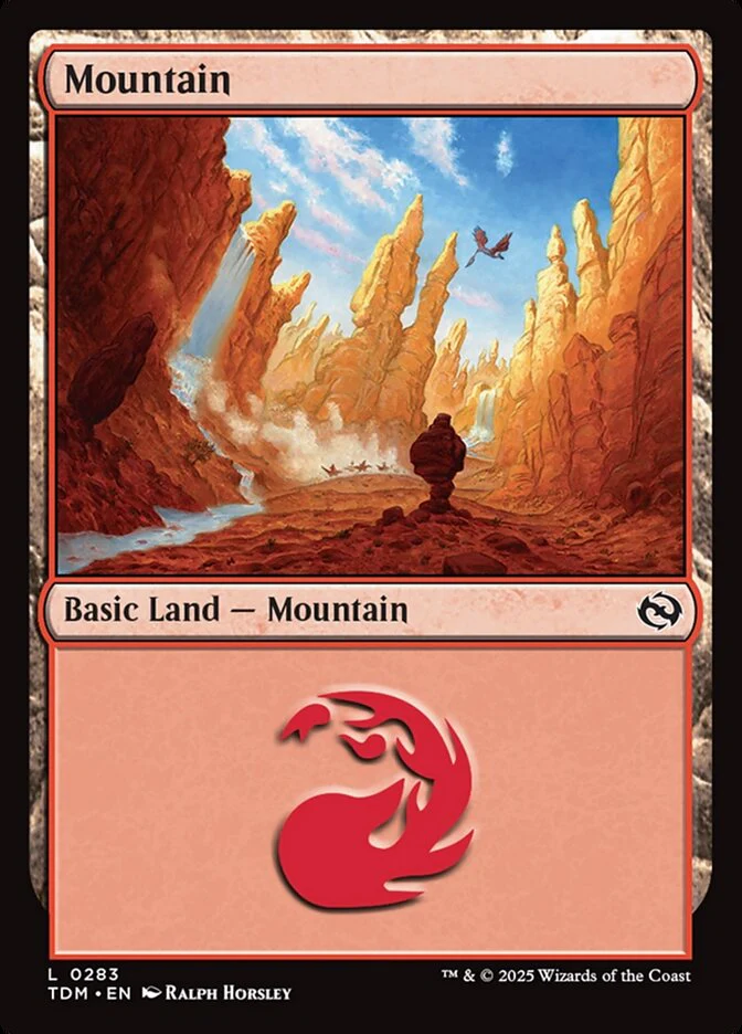 Mountain (283) - [Foil] Tarkir: Dragonstorm (TDM)