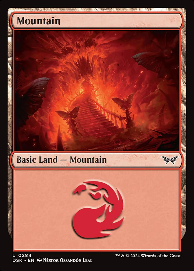 Mountain (284) - [Foil] Duskmourn: House of Horror (DSK)