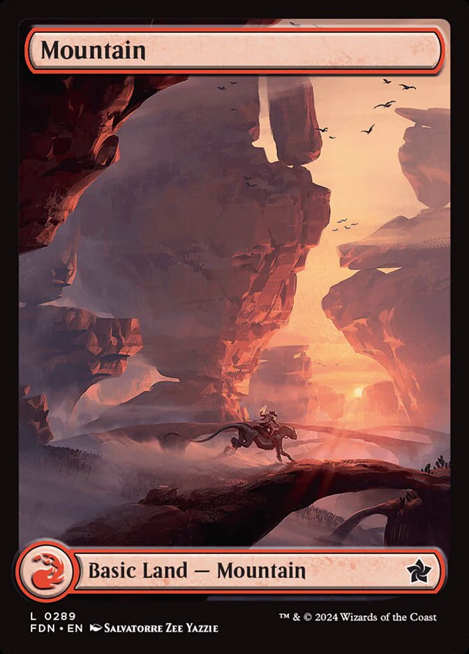 Mountain (289) - [Full Art] Foundations (FDN)