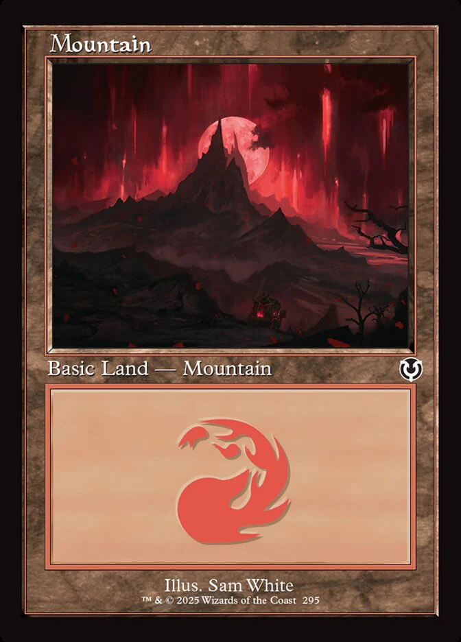 Mountain (295) - [Foil, Retro Frame] Innistrad Remastered (INR)