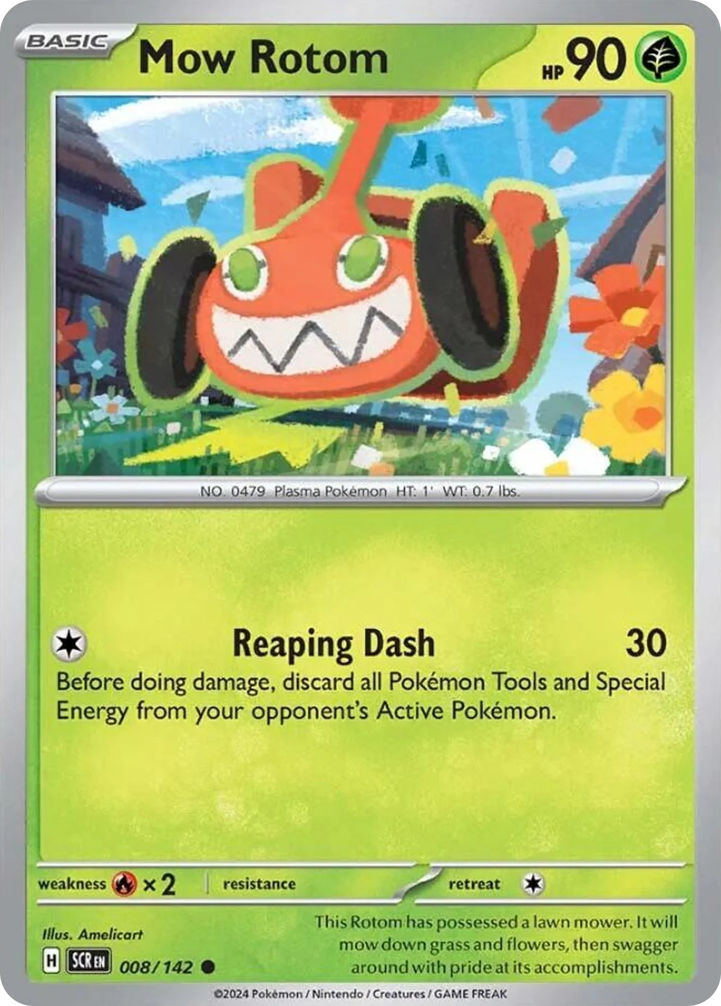 Mow Rotom (8/142) - Stellar Crown (SCR)