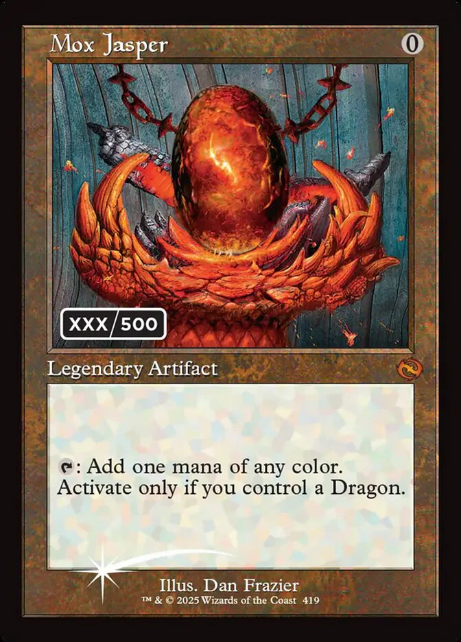 Mox Jasper (419) - [Foil, Serialized] Tarkir: Dragonstorm (TDM)