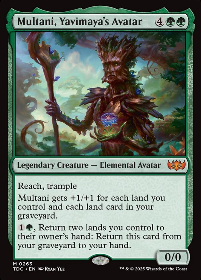Multani, Yavimaya's Avatar - Tarkir: Dragonstorm Commander (TDC)