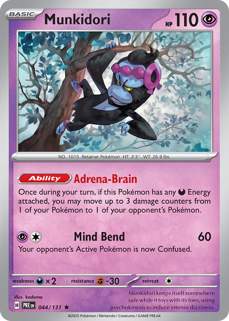 Munkidori (44/131) - [Reverse Holo] Prismatic Evolutions (PRE)