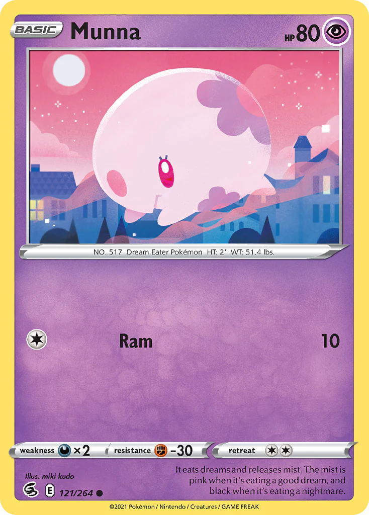 Munna (121/264) - [Reverse Holo] Fusion Strike (FST)