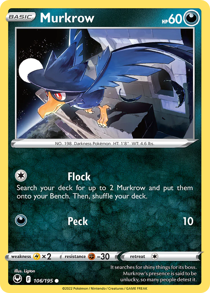 Murkrow (106/195) - Silver Tempest (SIT)