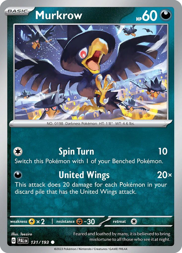 Murkrow (131/193) - Paldea Evolved (PAL)