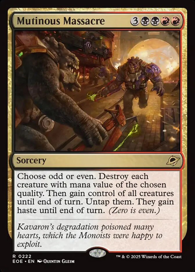 Mutinous Massacre (222) - [Foil] Edge of Eternities (EOE)
