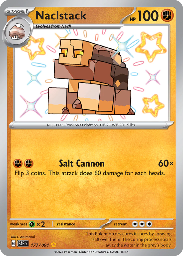 Naclstack (177/91) - [Shiny Holo] Paldean Fates (PAF)