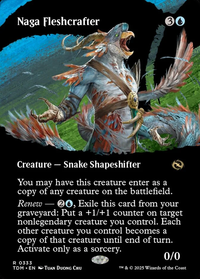 Naga Fleshcrafter (333) - [Foil, Showcase] Tarkir: Dragonstorm (TDM)