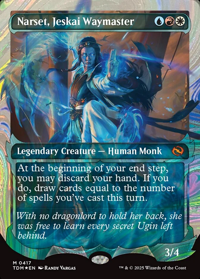 Narset, Jeskai Waymaster (417) - [Halo Foil, Showcase] Tarkir: Dragonstorm (TDM)