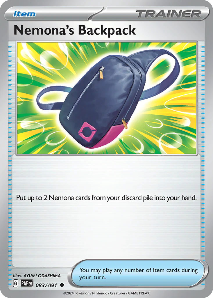 Nemona's Backpack (83/91) - Paldean Fates (PAF)