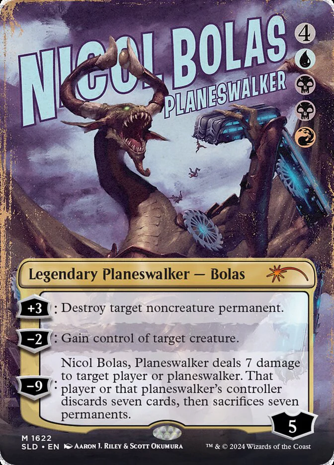 Nicol Bolas, Planeswalker (1622) - [Borderless] Secret Lair Drop (SLD)