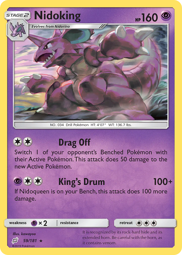 Nidoking (59/181) - [Reverse Holo] Team Up (TEU)