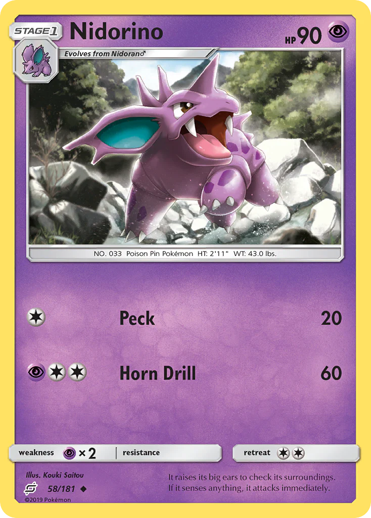 Nidorino (58/181) - [Reverse Holo] Team Up (TEU)