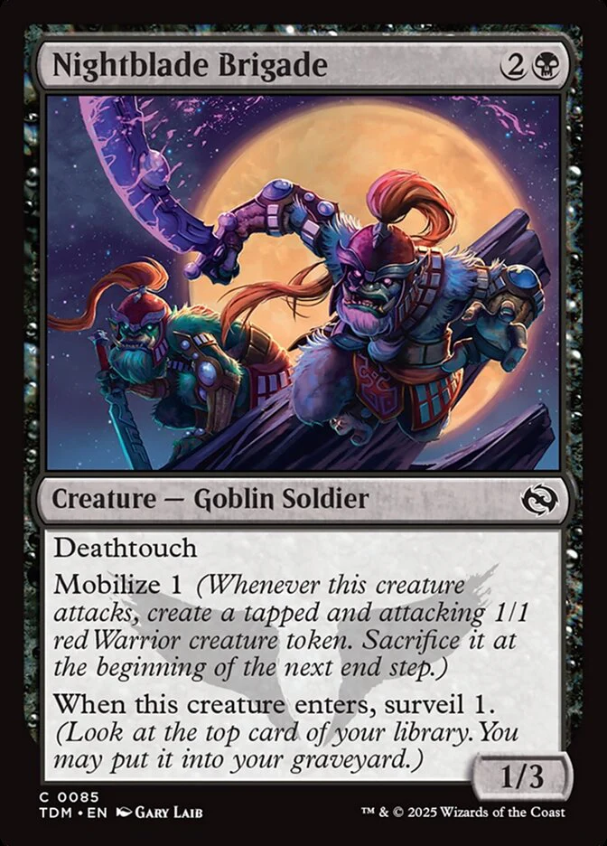 Nightblade Brigade (85) - [Foil] Tarkir: Dragonstorm (TDM)
