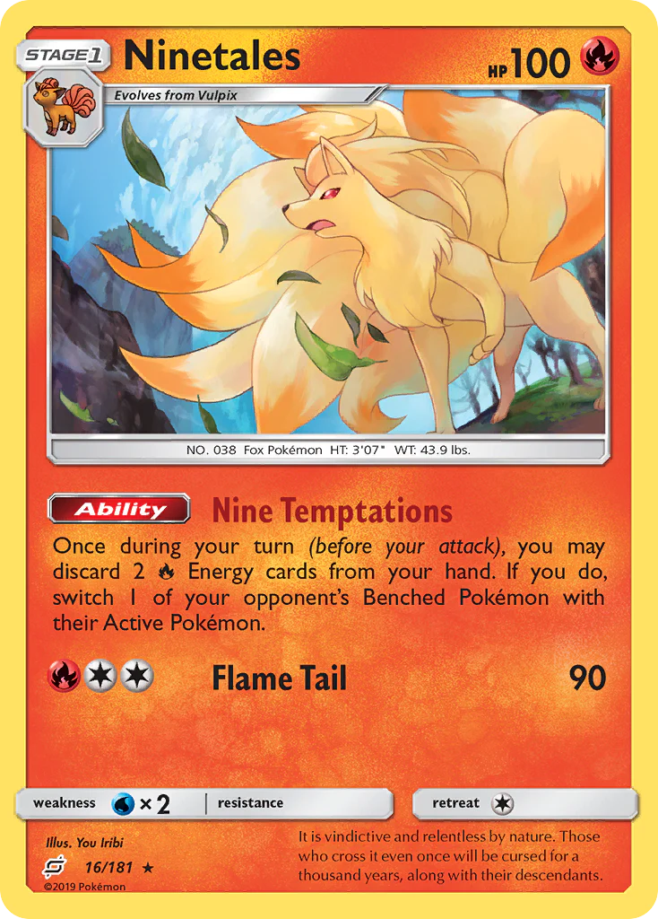 Ninetales (16/181) - [Reverse Holo] Team Up (TEU)
