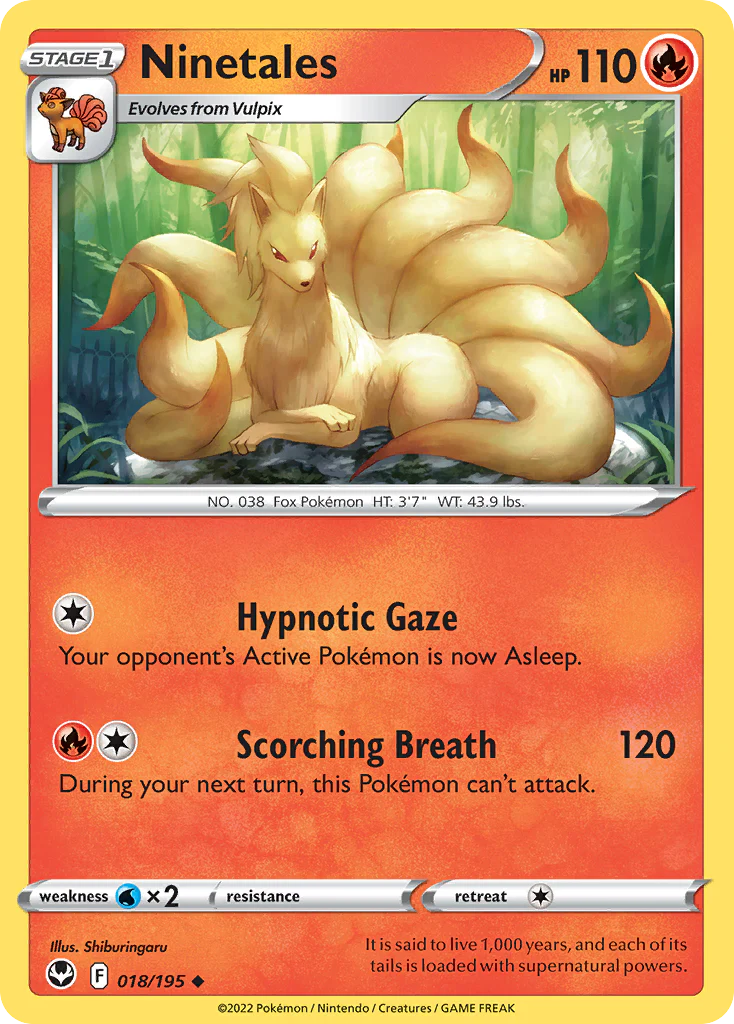 Ninetales (18/195) - Silver Tempest (SIT)